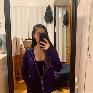 Adidas Purple Climalite Track Jacket